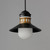 Admiralty One Light Outdoor Pendant (35121SWBKAB)