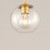 Branch One Light Wall Sconce (38411CLNAB)