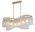 Maxim - 39579WFLGS - Six Light Linear Chandelier - Victoria - Golden Silver