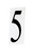 Maxim - 53615WT - House Number 5 - Address - White