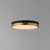Dapper LED Flush Mount (59702WTBKAB)
