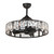 Maxim - 61018BK - LED Fandelight - Odeon - Black