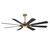 Maxim - 88878BKNAB - 72 Ceiling Fan - Helm - Black / Natural Aged Brass