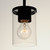 Corona One Light Mini Pendant (90200CLBK)