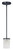 Maxim - 90200FTBK - One Light Mini Pendant - Corona - Black