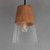 Carpenter One Light Mini Pendant (91622CLWNBK)