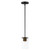 Maxim - 91840CDABBK - One Light Mini Pendant - Sleek - Antique Brass / Black
