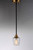 Goblet One Light Mini Pendant (96120CLBZAB)