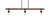 Toltec Lighting - 1143-AT18 - Three Light Billiard/Island - Portland - Painted Wood-Look & Dark Granite