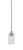 Toltec Lighting - 1151-BN-3002 - One Light Mini Pendant - Edge - Brushed Nickel