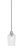 Toltec Lighting - 1151-BN-4250 - One Light Mini Pendant - Edge - Brushed Nickel