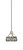 Toltec Lighting - 1151-BN-9485 - One Light Mini Pendant - Edge - Brushed Nickel