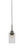 Toltec Lighting - 1152-BN-300 - One Light Mini Pendant - Edge - Brushed Nickel