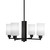 Toltec Lighting - 1154-ES-4061 - Four Light Chandelier - Edge - Espresso
