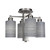 Toltec Lighting - 1157-BN-4062 - Four Light Semi-Flush Mount - Edge - Brushed Nickel