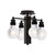 Toltec Lighting - 1157-ES-LED45C - LED Semi-Flush Mount - Edge - Espresso