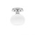 Toltec Lighting - 1160-BN-212 - One Light Semi-Flush Mount - Edge - Brushed Nickel