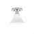 Toltec Lighting - 1160-BN-312 - One Light Semi-Flush Mount - Edge - Brushed Nickel