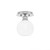 Toltec Lighting - 1160-BN-4101 - One Light Semi-Flush Mount - Edge - Brushed Nickel