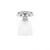 Toltec Lighting - 1160-BN-500 - One Light Semi-Flush Mount - Edge - Brushed Nickel