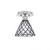 Toltec Lighting - 1160-BN-9185 - One Light Semi-Flush Mount - Edge - Brushed Nickel