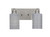 Toltec Lighting - 1162-BN-4062 - Two Light Bath Bar - Edge - Brushed Nickel