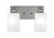 Toltec Lighting - 1162-BN-531 - Two Light Bath Bar - Edge - Brushed Nickel