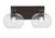 Toltec Lighting - 1162-ES-202 - Two Light Bath Bar - Edge - Espresso