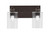 Toltec Lighting - 1162-ES-300 - Two Light Bath Bar - Edge - Espresso