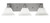 Toltec Lighting - 1163-BN-311 - Three Light Bath Bar - Edge - Brushed Nickel