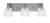 Toltec Lighting - 1163-BN-500 - Three Light Bath Bar - Edge - Brushed Nickel