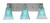 Toltec Lighting - 1163-BN-725 - Three Light Bath Bar - Edge - Brushed Nickel