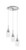 Toltec Lighting - 1173-BN-300 - Three Light Cluster Pendalier - Edge - Brushed Nickel