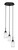 Toltec Lighting - 1173-ES-4061 - Three Light Pendalier - Edge - Espresso