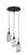 Toltec Lighting - 1173-ES-549 - Three Light Cluster Pendalier - Edge - Espresso