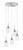 Toltec Lighting - 1175-BN-300 - Five Light Cluster Pendalier - Edge - Brushed Nickel