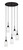 Toltec Lighting - 1175-ES-3001 - Five Light Pendalier - Edge - Espresso