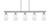 Toltec Lighting - 1185-BN-310 - Five Light Bar - Edge - Brushed Nickel