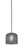 Toltec Lighting - 1201-GP-4612 - One Light Mini Pendant - Franklin - Graphite