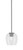 Toltec Lighting - 1201-GP-4810 - One Light Mini Pendant - Franklin - Graphite