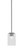 Toltec Lighting - 1201-GP-530 - One Light Mini Pendant - Franklin - Graphite