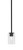 Toltec Lighting - 1201-MB-300 - One Light Mini Pendant - Franklin - Matte Black