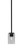 Toltec Lighting - 1201-MB-3002 - One Light Mini Pendant - Franklin - Matte Black