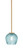 Toltec Lighting - 1201-NAB-4605 - One Light Mini Pendant - Franklin - New Age Brass
