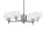 Toltec Lighting - 1204-GP-202 - Four Light Chandelier - Franklin - Graphite