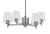 Toltec Lighting - 1204-GP-210 - Four Light Chandelier - Franklin - Graphite