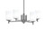 Toltec Lighting - 1204-GP-310 - Four Light Chandelier - Franklin - Graphite