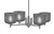 Toltec Lighting - 1204-GP-4612 - Four Light Chandelier - Franklin - Graphite