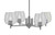 Toltec Lighting - 1204-GP-4812 - Four Light Chandelier - Franklin - Graphite