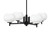 Toltec Lighting - 1204-MB-212 - Four Light Chandelier - Franklin - Matte Black